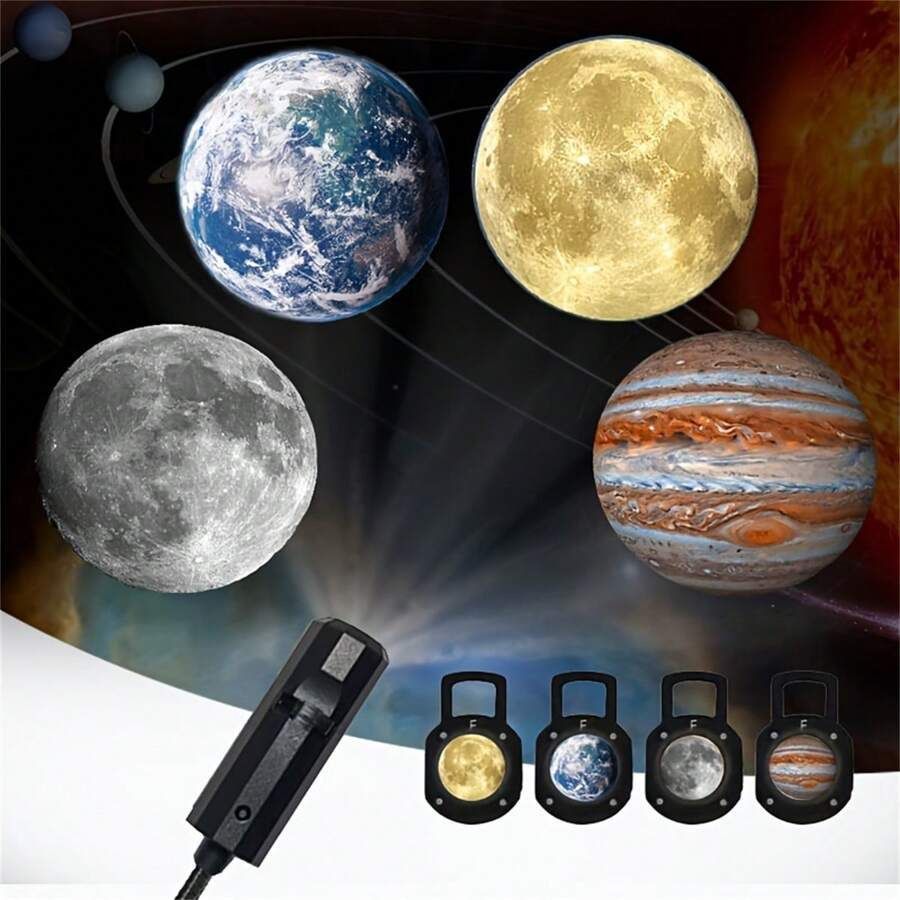 360-Degree Earth Projection USB LED Mini Night Light